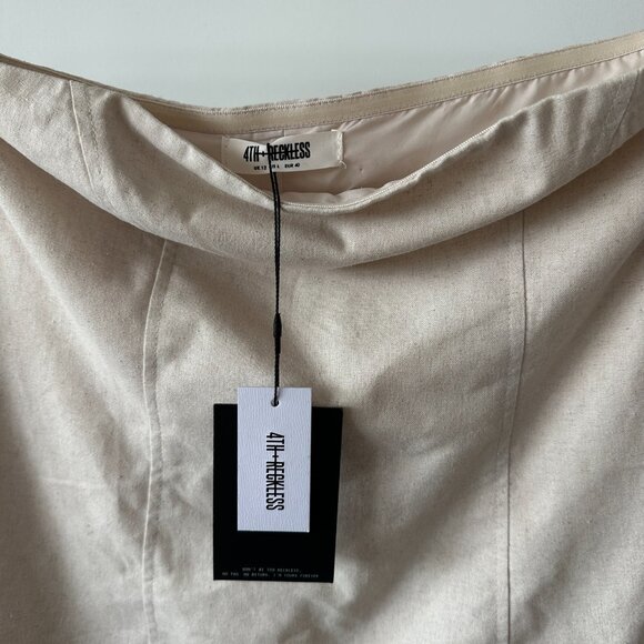 4th & Reckless Cream Linen Liana Corset - Picture 5 of 6